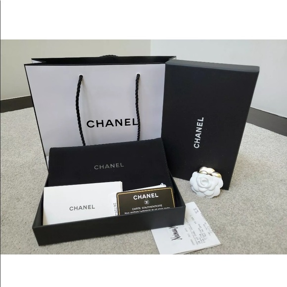 ❌SOLD❌🌸NEW CHANEL Pink Cheveron Boy Medium Wallet - Picture 9 of 9